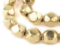 Brass Diamond Cut Hollow Tribal Beads (18mm) G6403