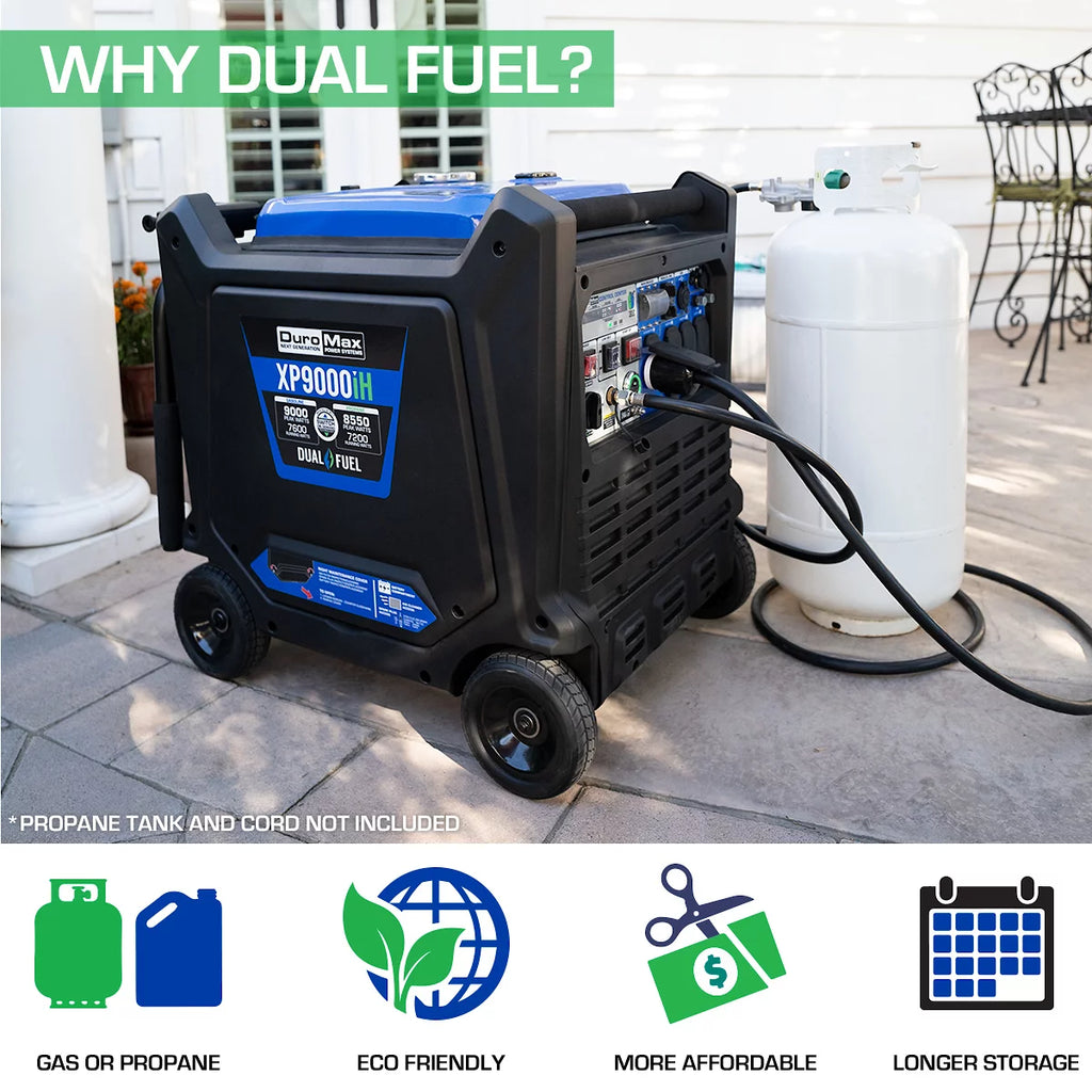 9,000 Watt Portable Dual Fuel Inverter Generator I431155