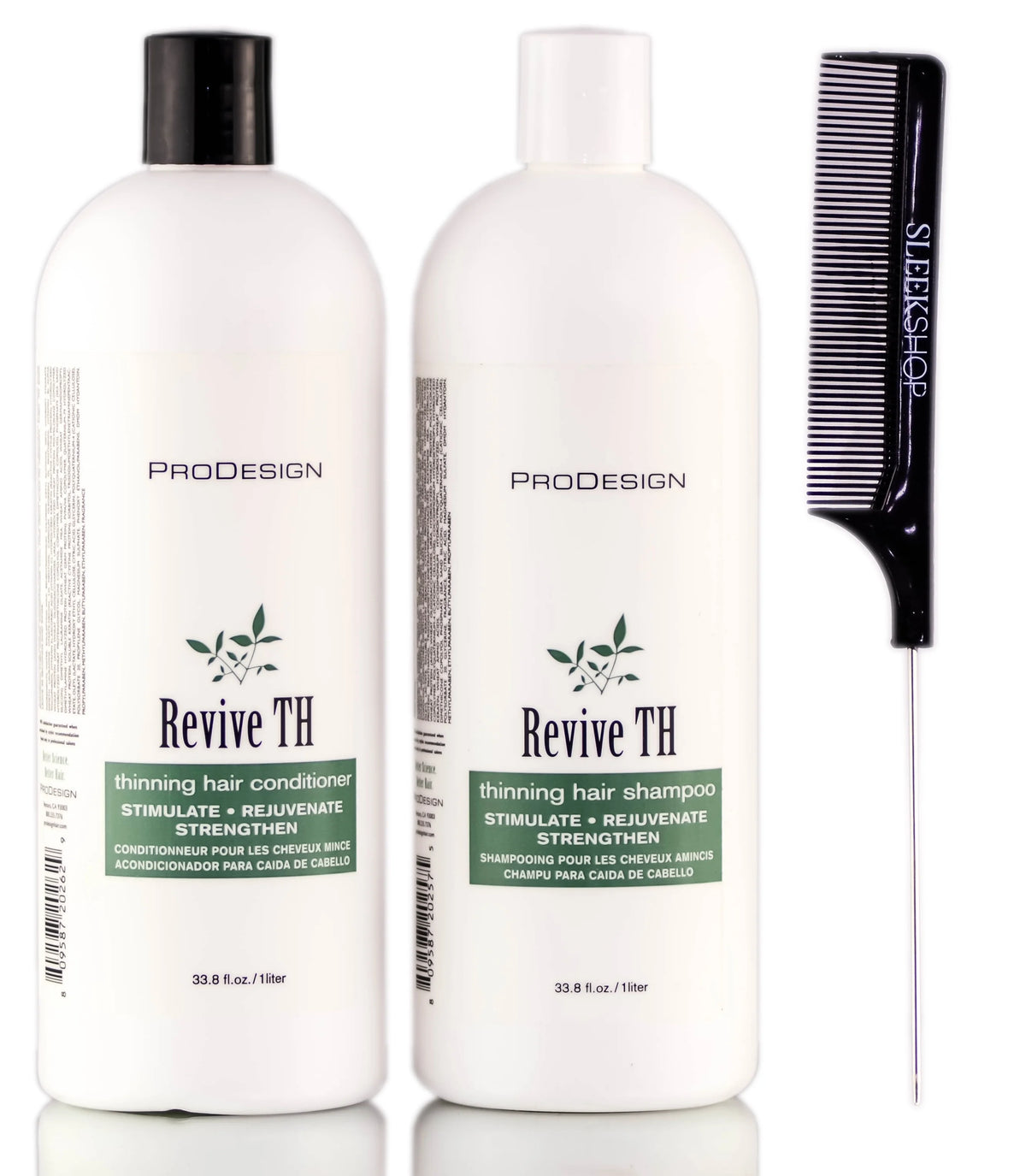 Thinning Hair Conditioner, Thinning Hair Shampoo, Pin Tail Comb - 33.8 oz T872317