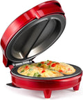 Metallic Red Non-Stick 2 Section Omelet & Frittata Pan F3002