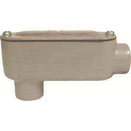 2-1/2in Aluminum Die Cast Threaded Conduit Body with Flat Cover & Gasket B949