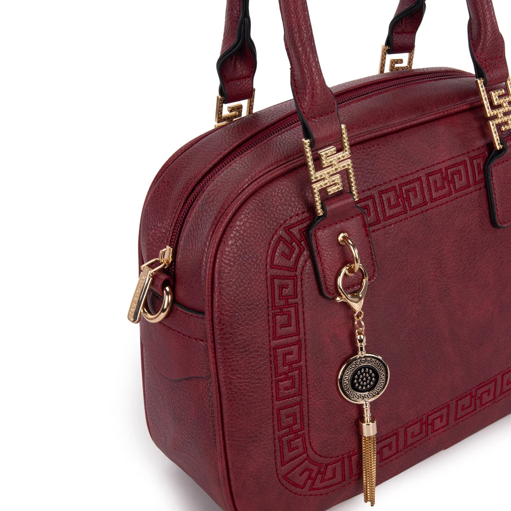 Small Top Handle Purse Crossbody Satchel Handbag Barrel Bag V326
