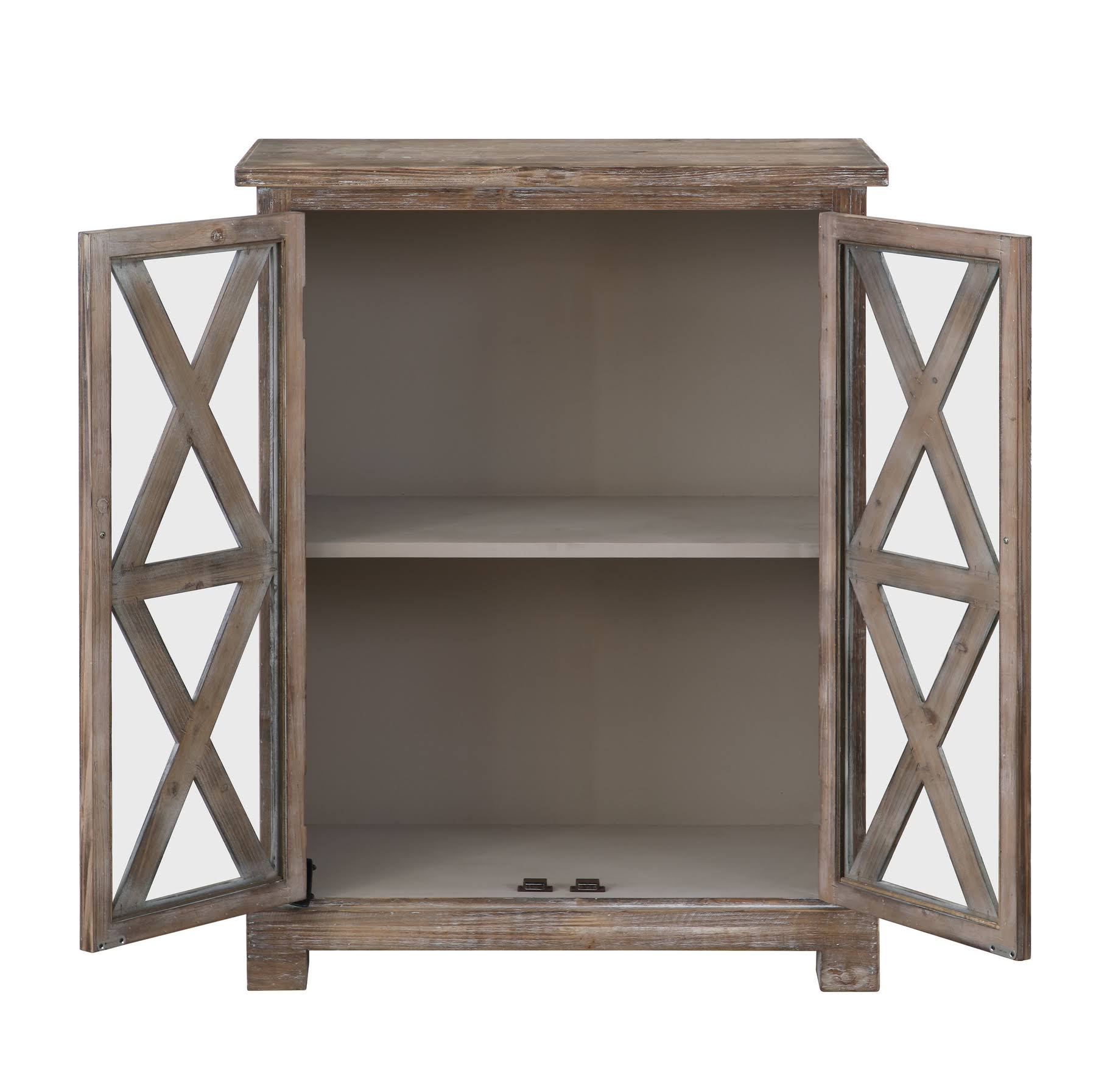 Antique Brown Accent Cabinet E2714
