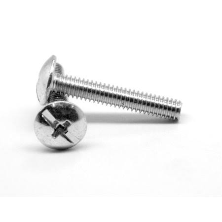 1/4 inch-20 x 1 1/4 inch Coarse Thread Machine Screw Combo Truss Head Low Carbon Steel Zinc Plated Pk 13 S473417