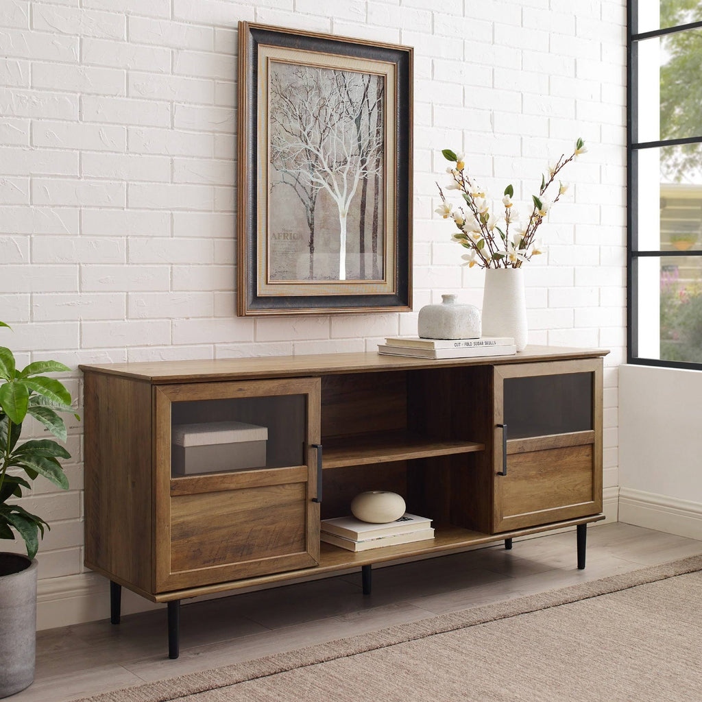 Reclaimed Barnwood 2-Door TV Console C7971
