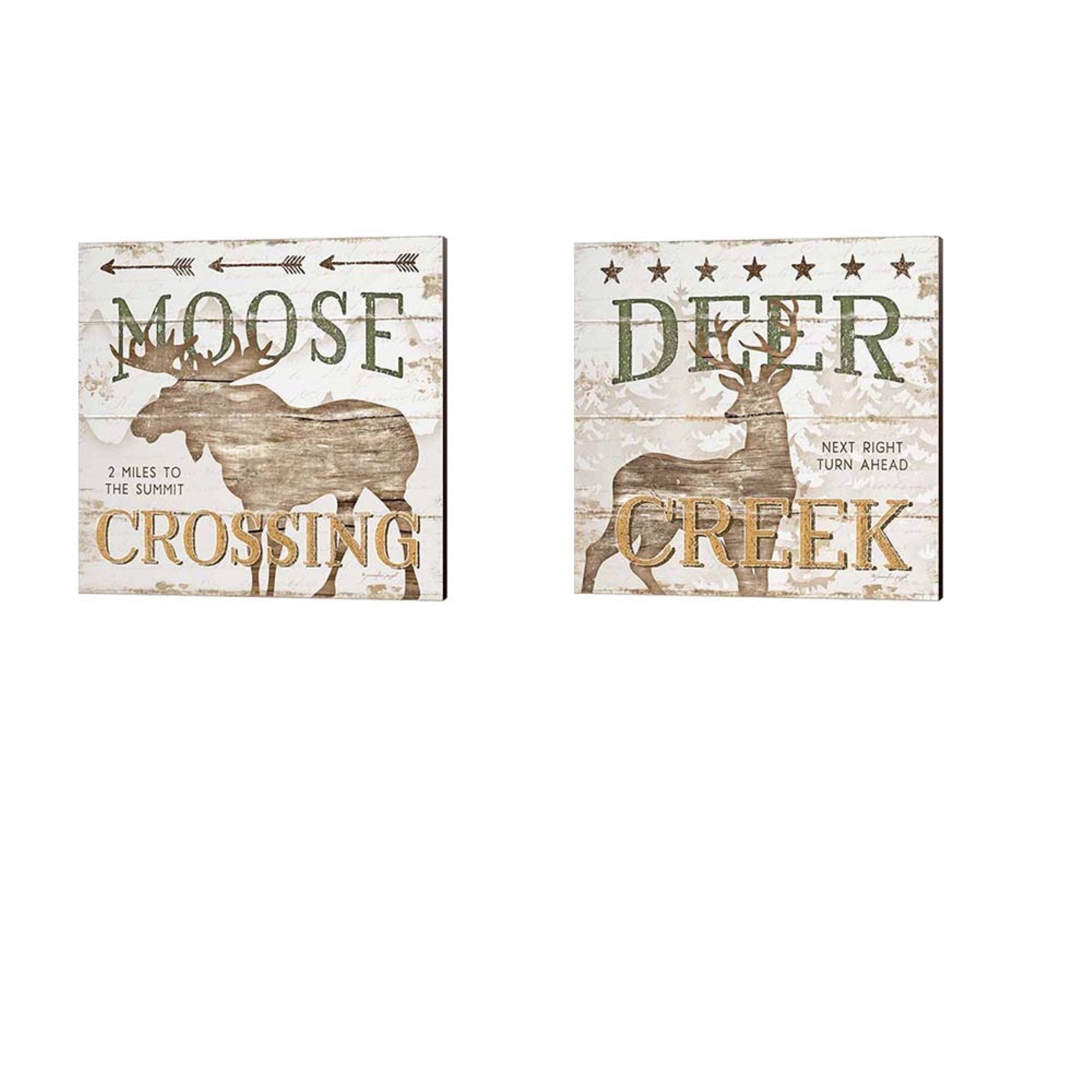 2 Piece Canvas Art Set Each 14 x 14 G410