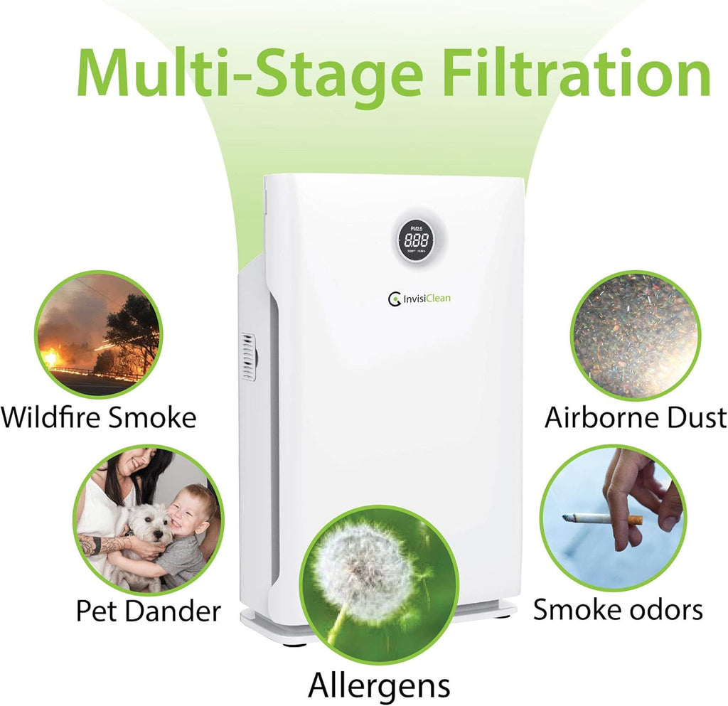 4-in-1 H13 True HEPA Air Purifier with Ionizer, Carbon, UV-C Light V434421