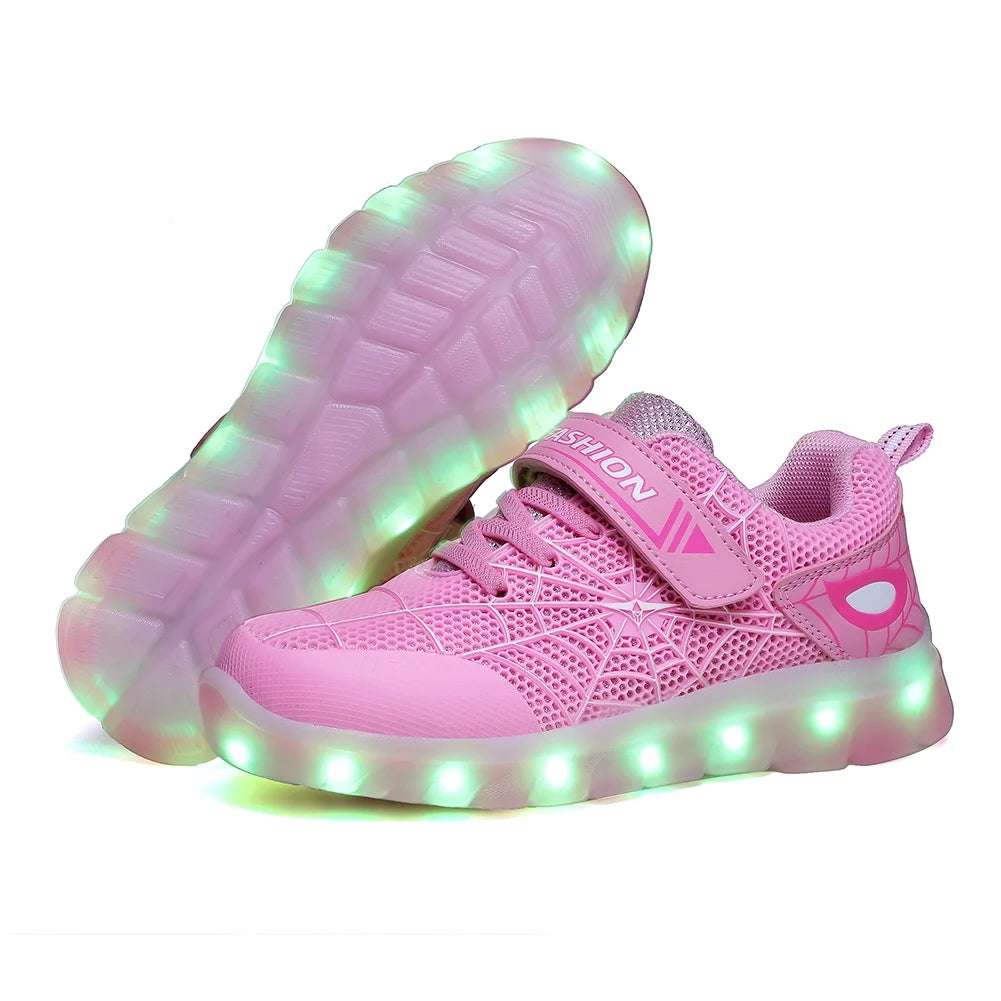 Light Up Shoes (Little Kid 12.5M, Pink/White) F787752