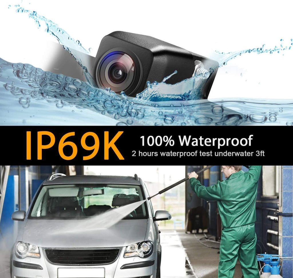 Reversing Camera Integrated in Number Plate Light, Waterproof Night Vision, Pack of 2 J388