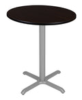 Mocha Walnut/Grey Round X-Base Table D8468