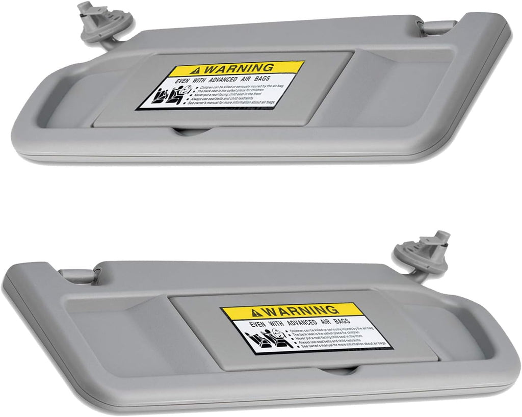 Left Driver Side and Right Passenger Side Sun Visor Pair Atlas Gray I40008
