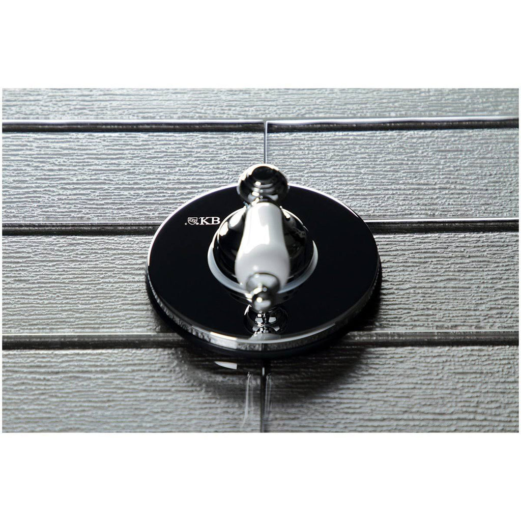 Polished Brass Three-Way Diverter Valve with Trim Kit J435356
