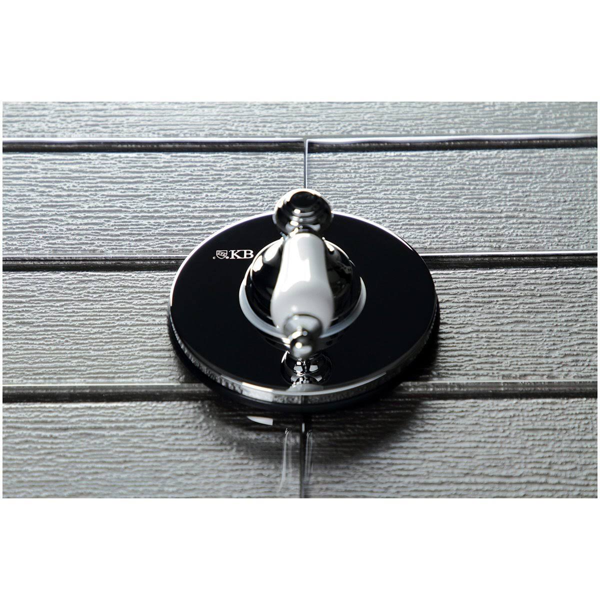 Polished Brass Three-Way Diverter Valve with Trim Kit J435356