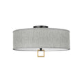 Black Heritage Brass LED Semi-Flush Mount I473