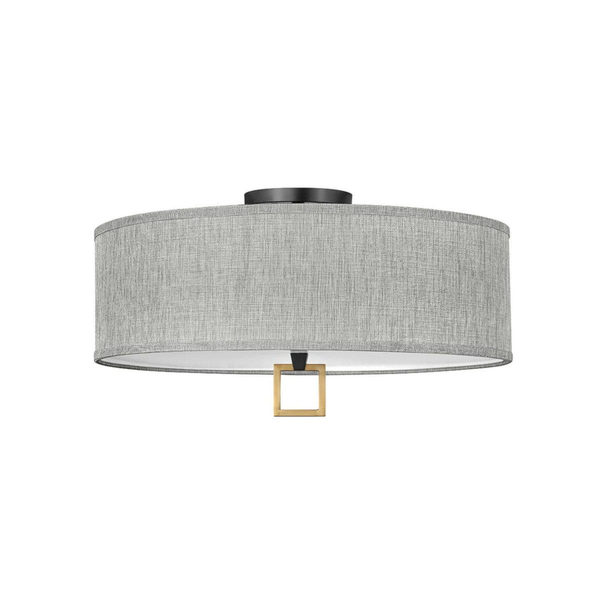 Black Heritage Brass LED Semi-Flush Mount I473
