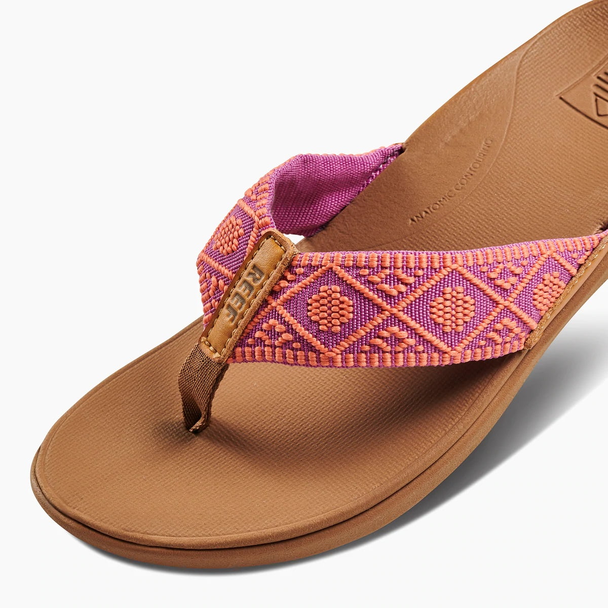 Fuchsia coral Woven Sandals C599