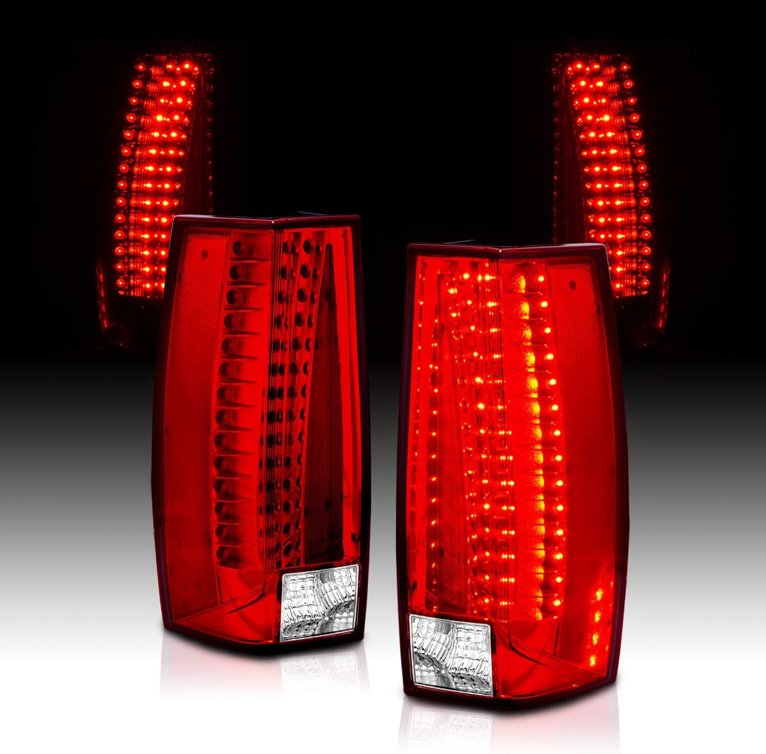 Red/Clear LED Tail Lights for Chevy Tahoe/Suburban/Yukon O59792