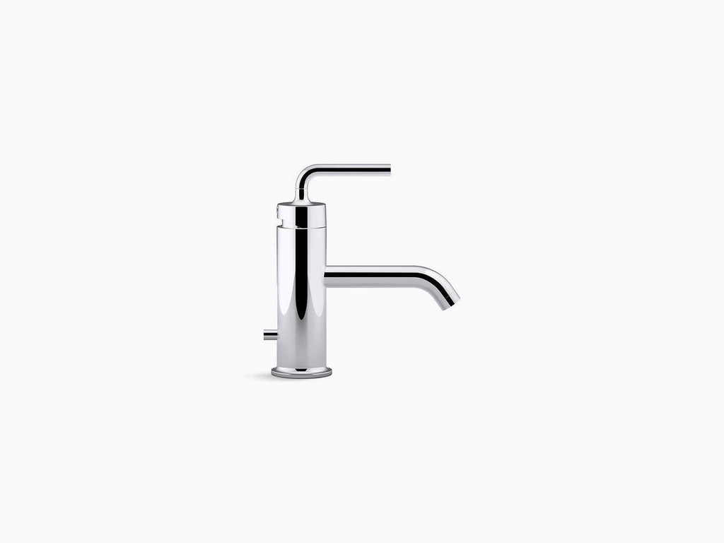 Single-Handle Bathroom Sink Faucet with Straight Lever Handle N702