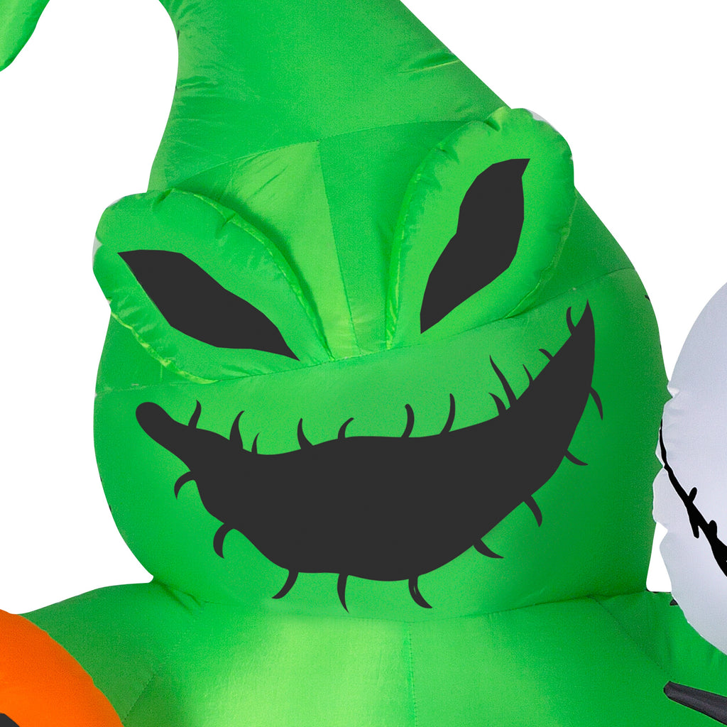 6.5 ft Tall Inflatable Jack Skellington Scene L414