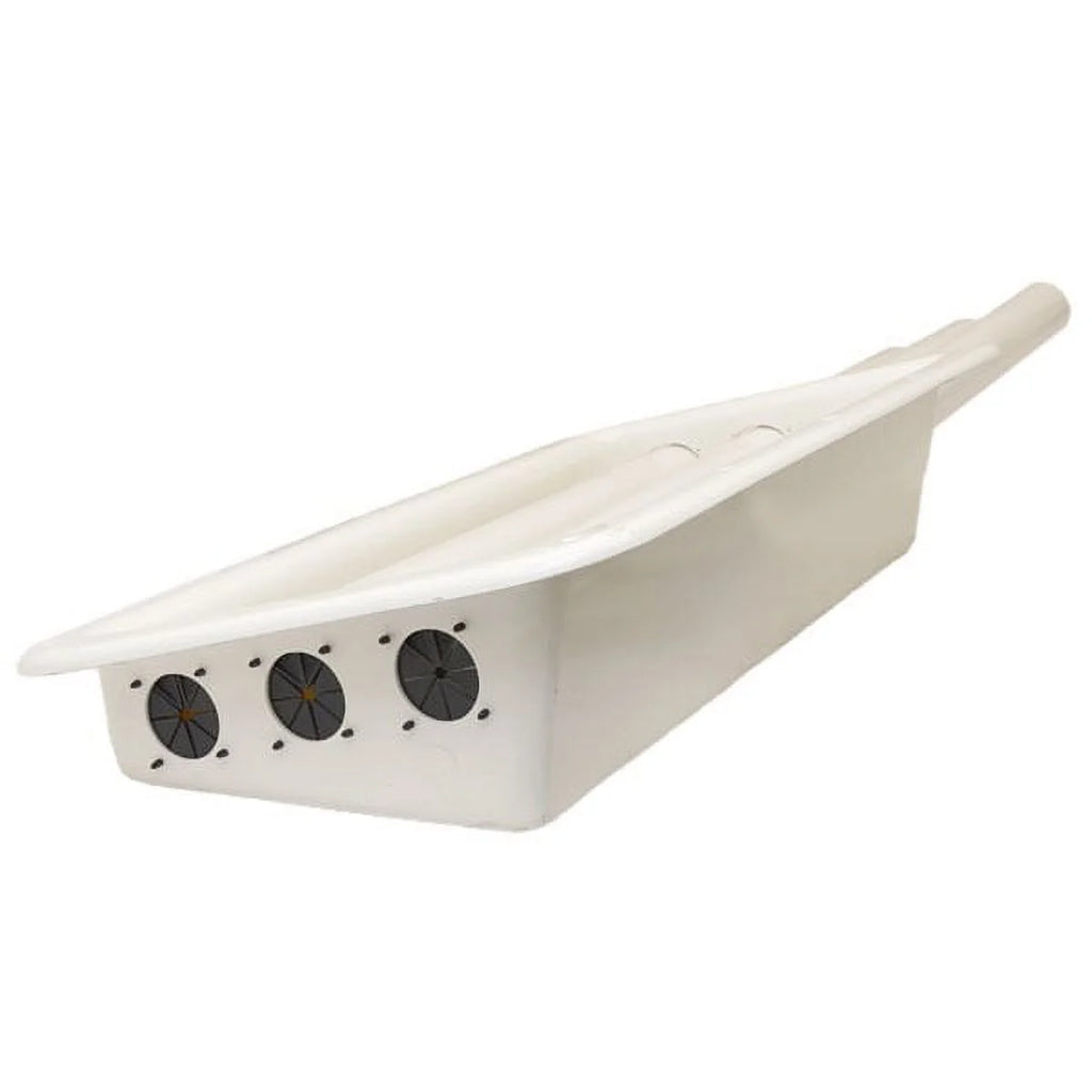 75 x 14 5/8 x 6 1/8 Inch White Boat Rod Holder Box N4170