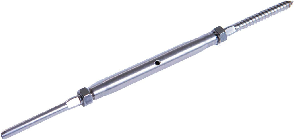 Stainless Steel Hand-Crimp Turnbuckle Tensioner for 1/8 Cable Railing (Lot of 10) A3954