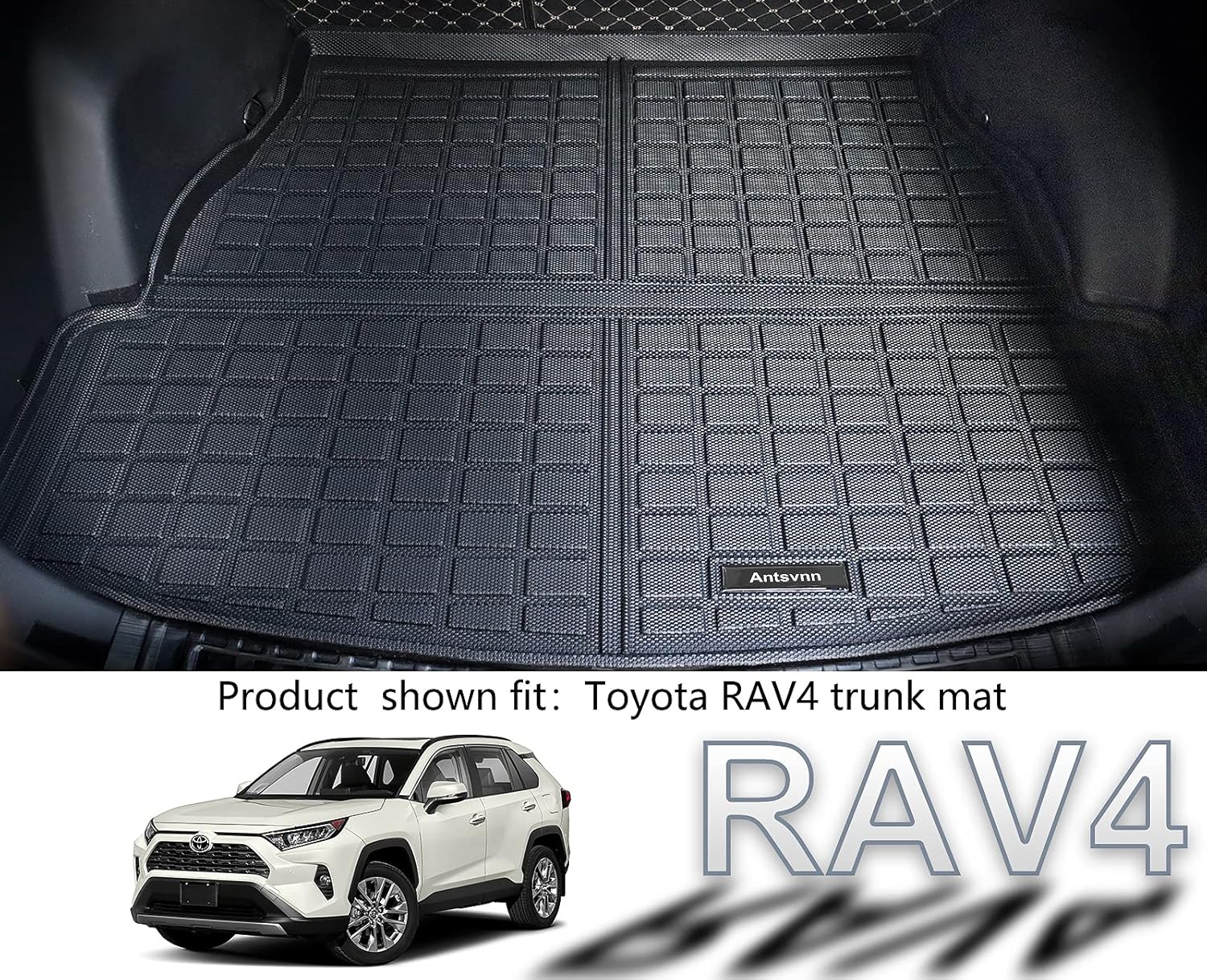 Black Rear Trunk Mats Pack of 2 Z529950