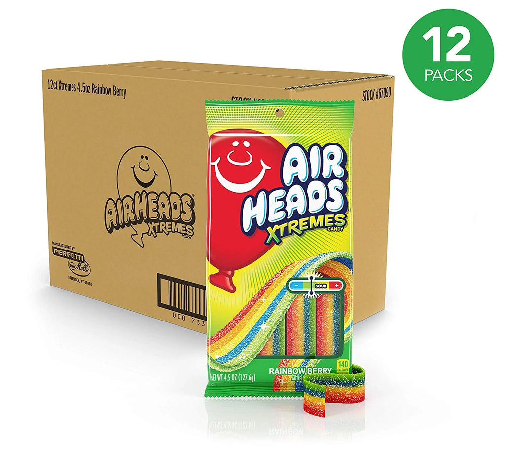 Rainbow Berry Candy Belts, 4.5 Ounce Bulk Pack of 12 D916891