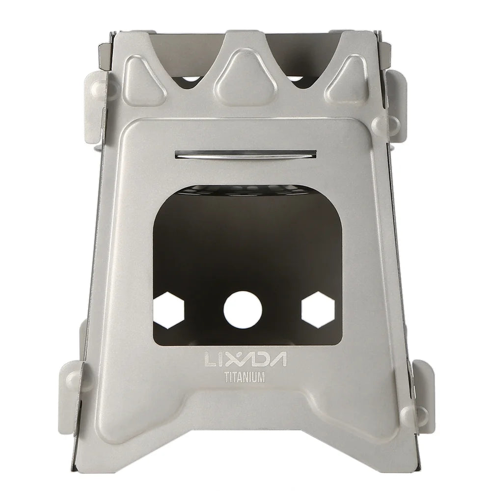 Ultralight Titanium Folding Camp Cooking Stove with Tray E410