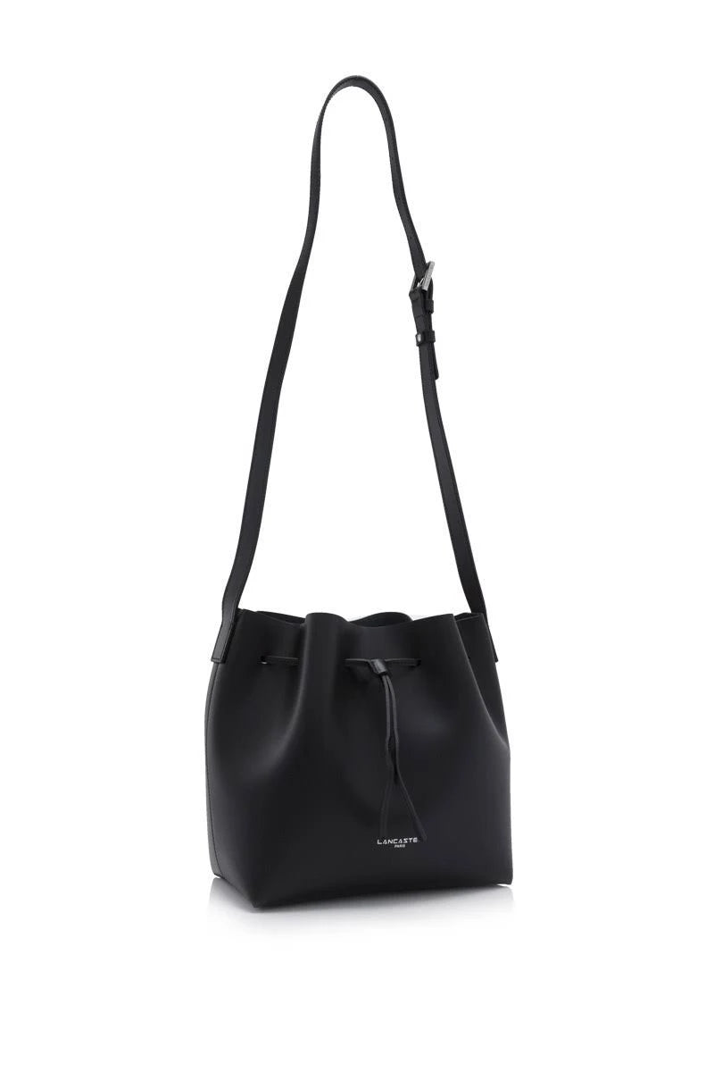 Black Leather Bucket Bag P479308