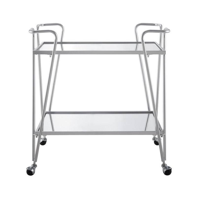 Silver Mid-Century Bar Cart S3972