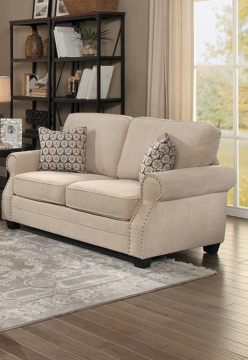 Natural Tone Loveseat V967