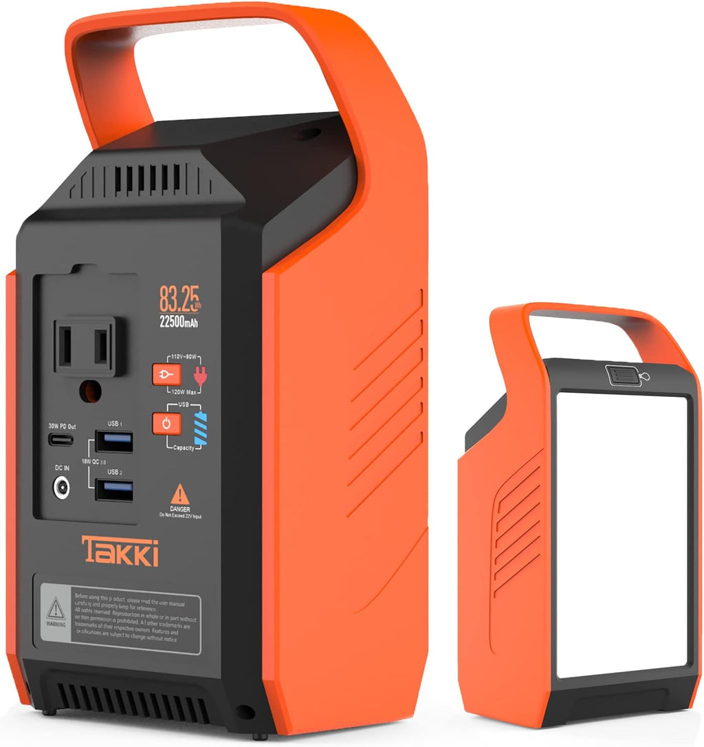 83Wh Portable Power Station with 110V AC Peak 120W Battery Backup Z85597