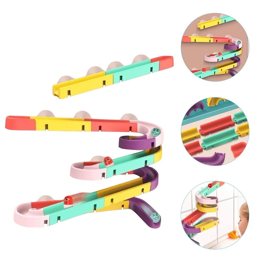 Rolling Ball Track Toy Building Toy DIY Educational Toy U2176