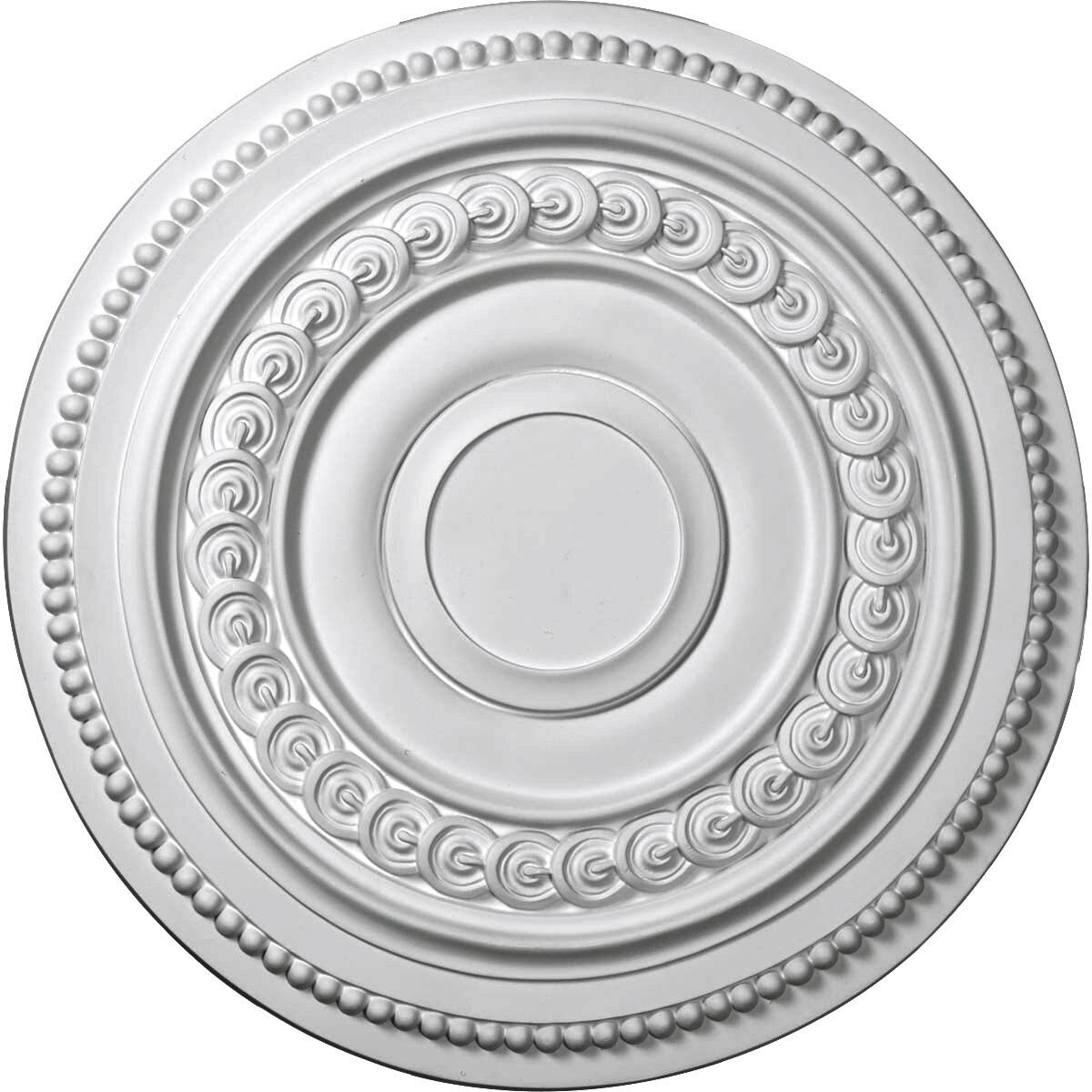 Hand-Painted Bronze Blue Patina Ceiling Medallion E20446