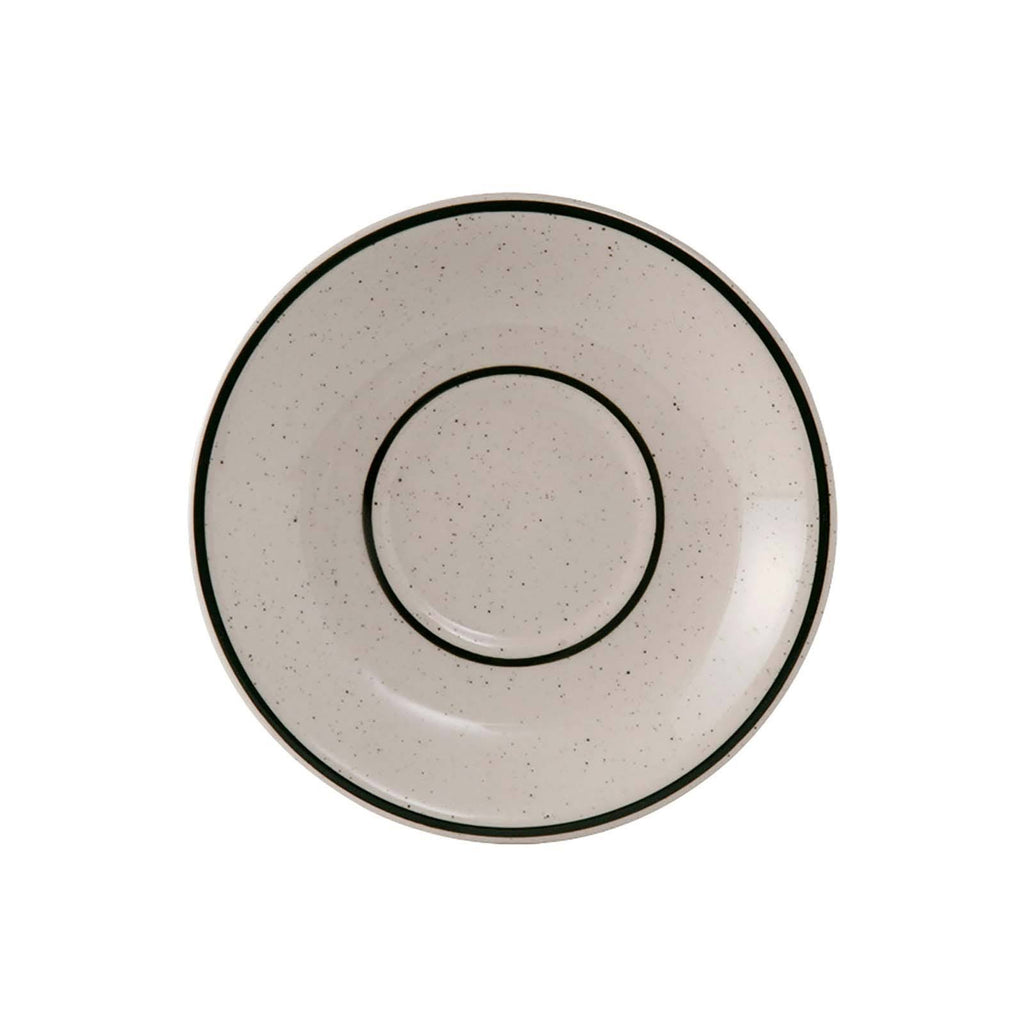 White with Brown Speckle 9 in. Plate S1336