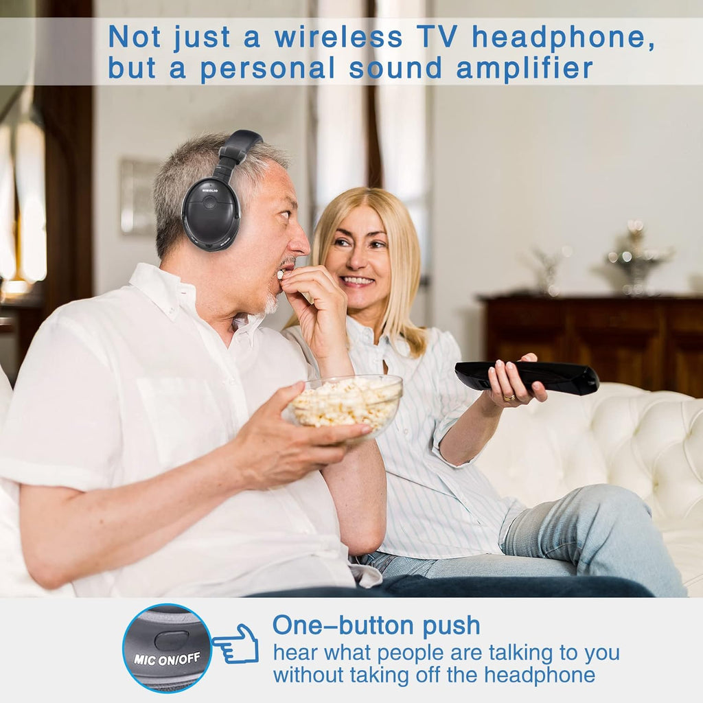 Wireless TV Headphones with Extra Battery W56204