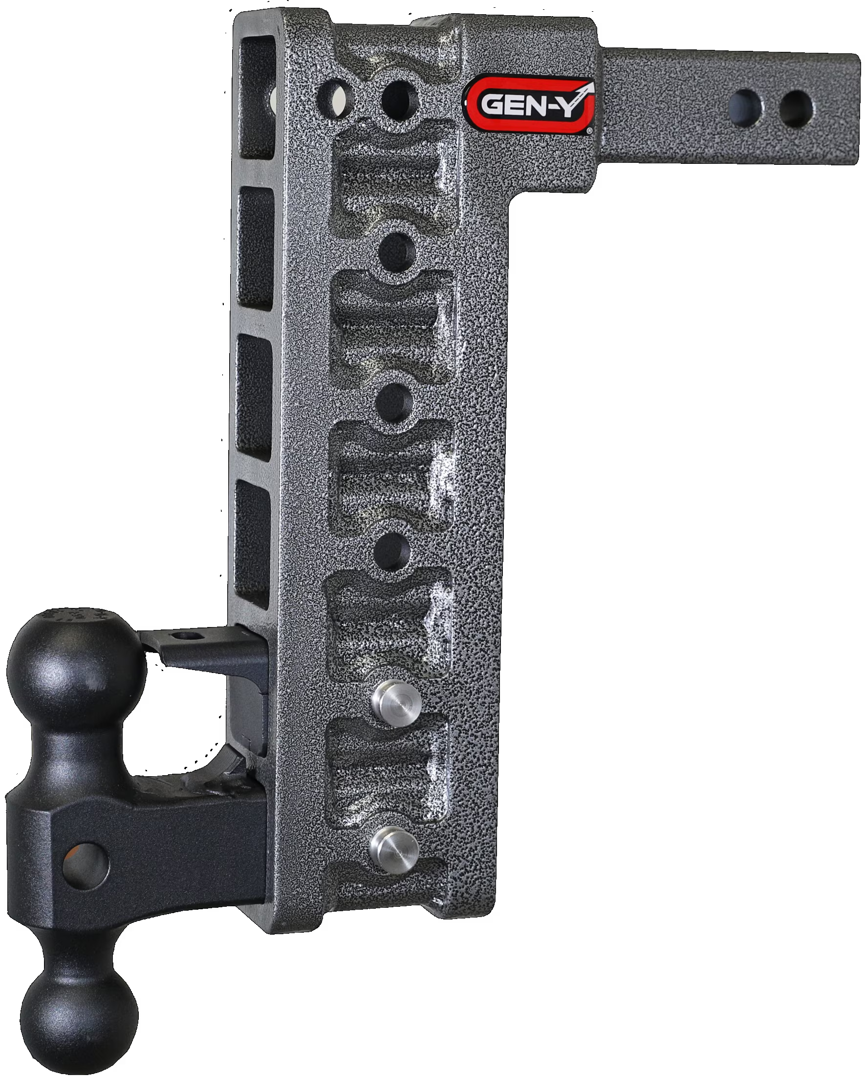 12.5" Drop Hitch with Dual-Ball and Pintle Lock for 2" Receiver U431