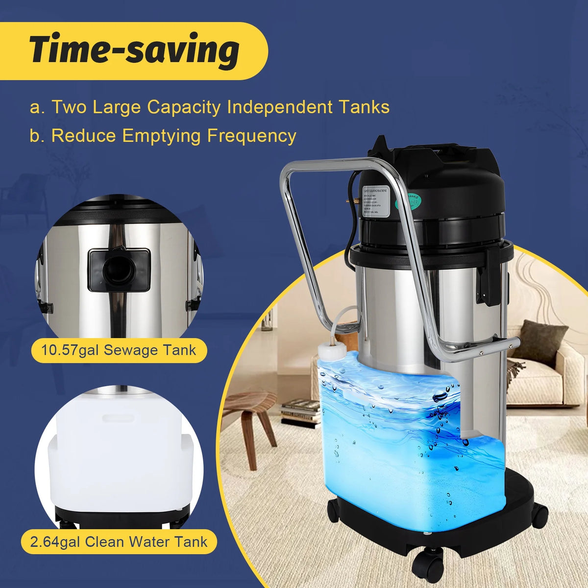 40L 3in1 Carpet Cleaner Vacuum Extractor G19308