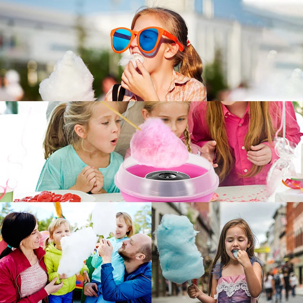 Portable Cotton Candy Machine with Bowl Sugar 10pcs V89356