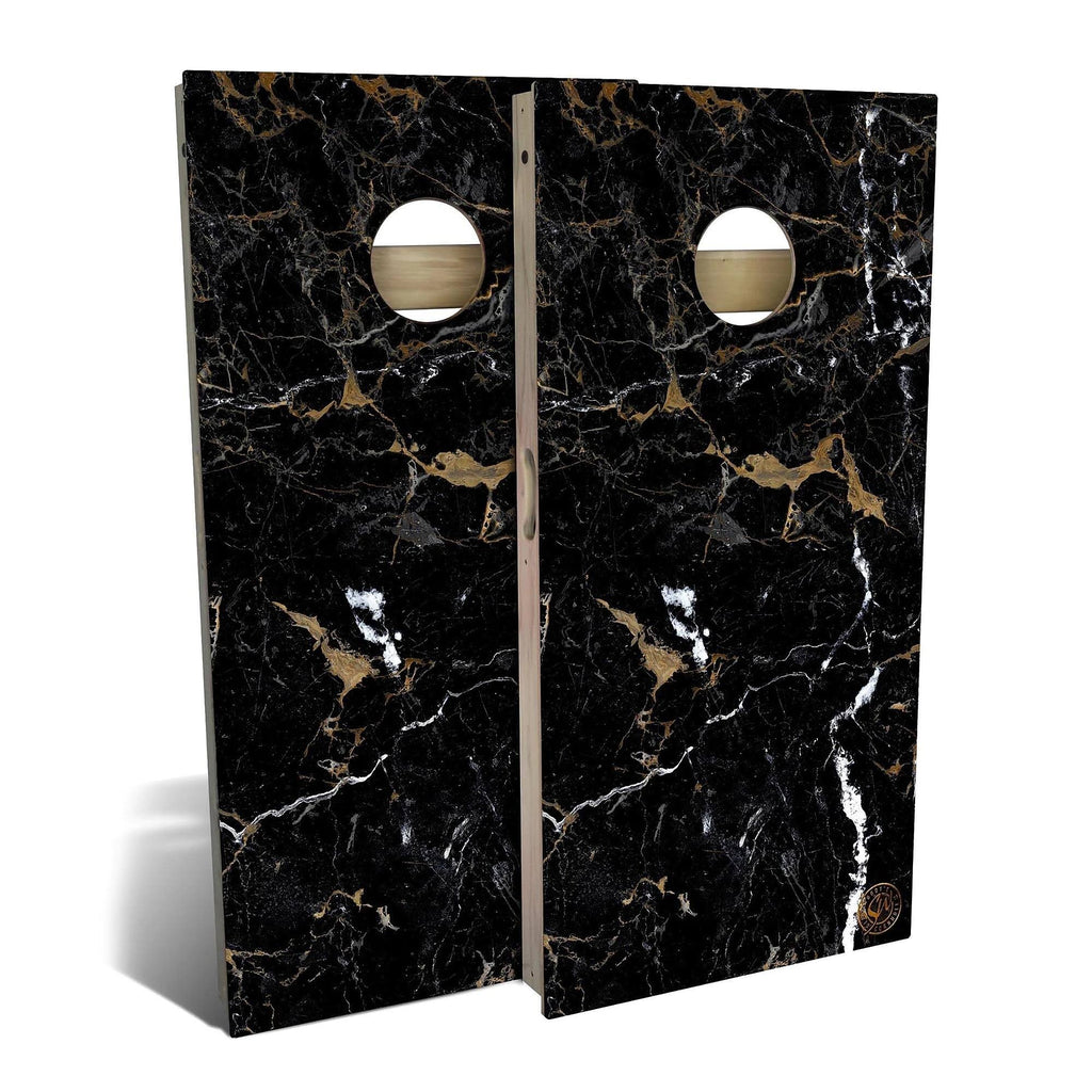 Black Marble Cornhole Set 2x3 Boards B138700