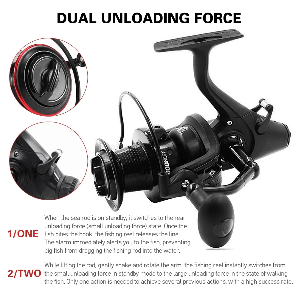 Nylon Metal Fishing Reel 5000/6000/8000, 11+1BB D527968