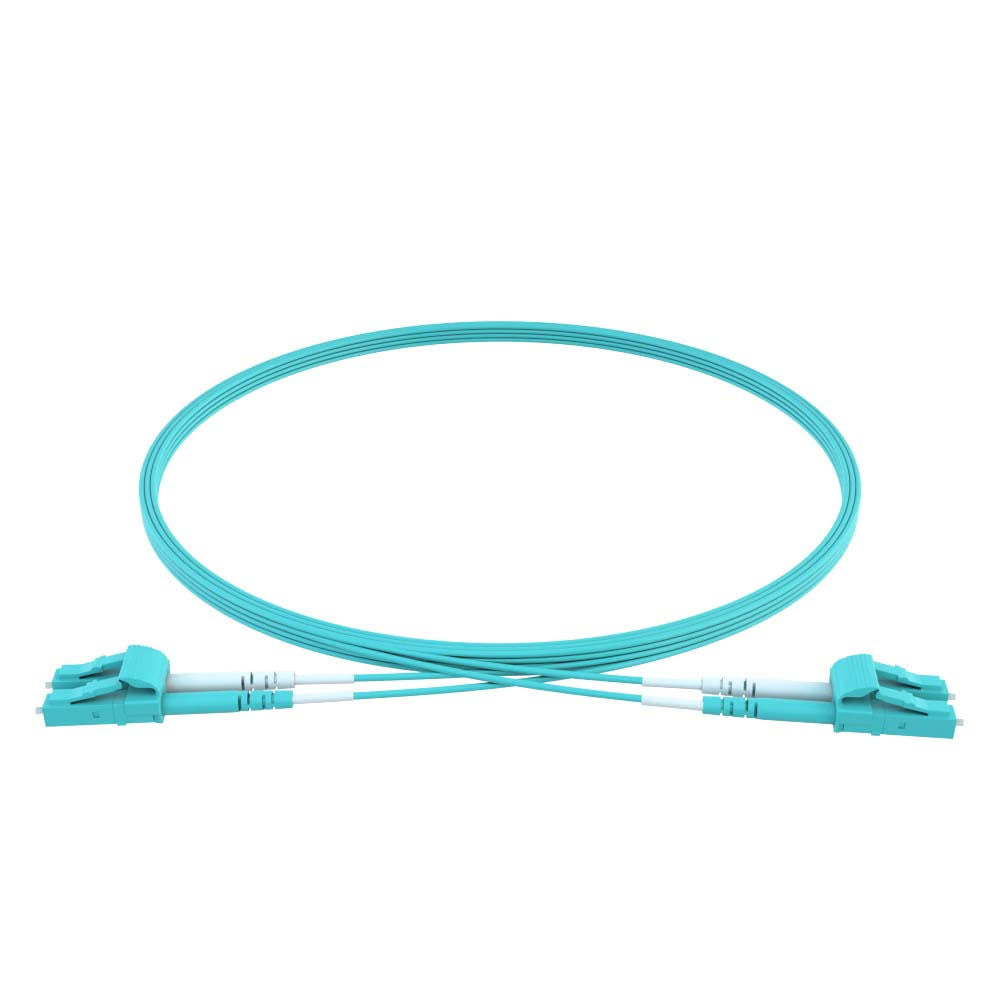 Aqua 90M LC/LC Duplex 50/125 Multimode OM4 Fiber Patch Cable X85471