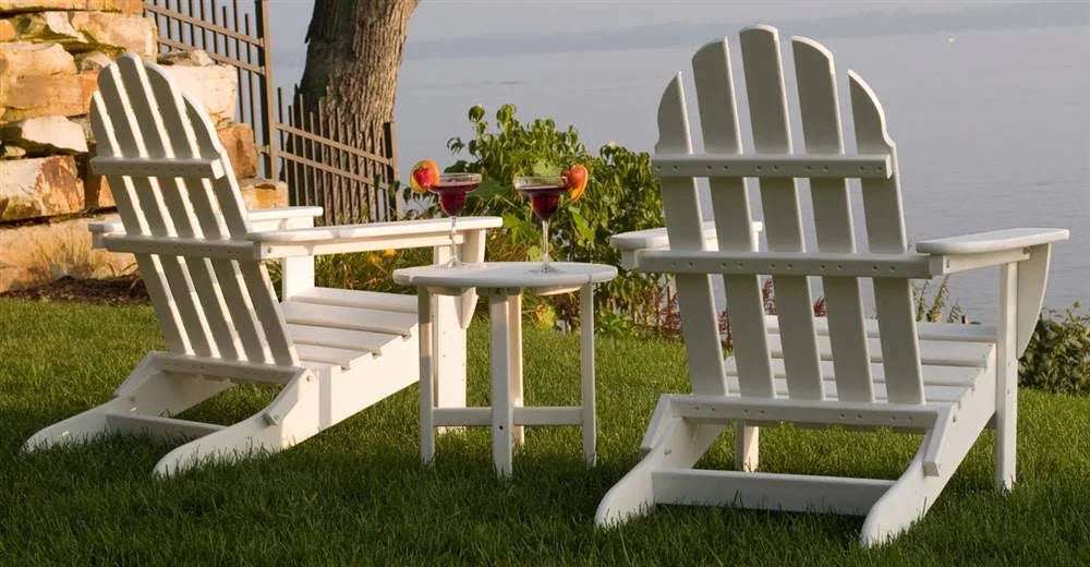 White Folding Adirondack 3-Piece Set B610435