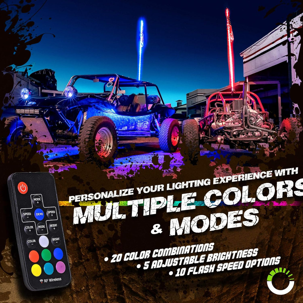 LED Whip Light Antenna for UTV ATV F596