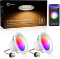 12PCS Dimmable 13W Smart LED Recessed Ceiling Lights L351164