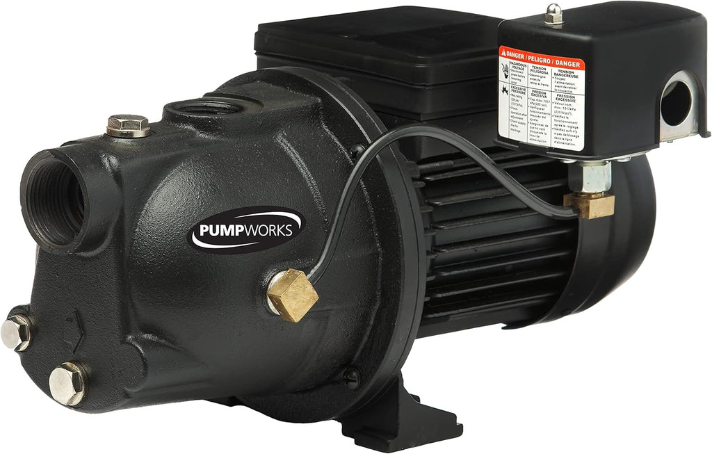 Cast Iron Shallow Well Jet Pump, Black, 0.5 HP S6036