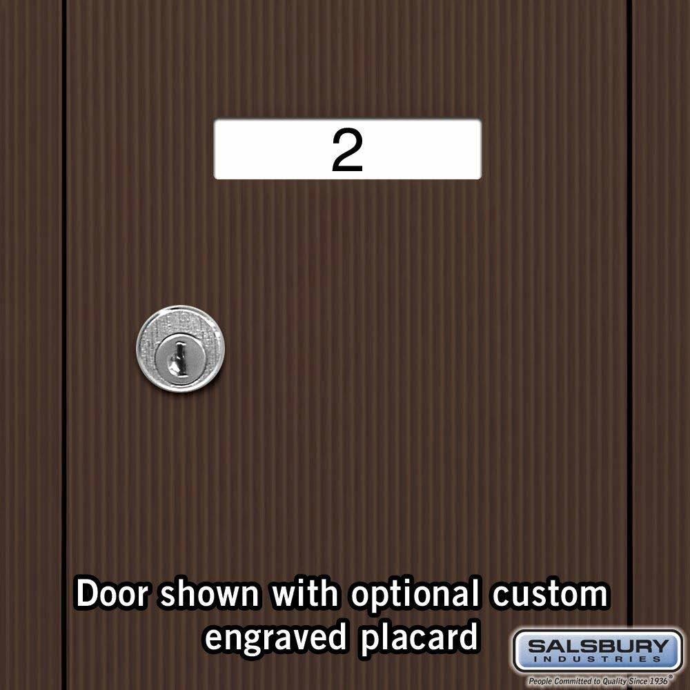 Bronze-Vertical Recessed Mounted Mailbox with 5 Doors P55915