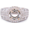 14K White Gold Halo Diamond Engagement Ring H554279