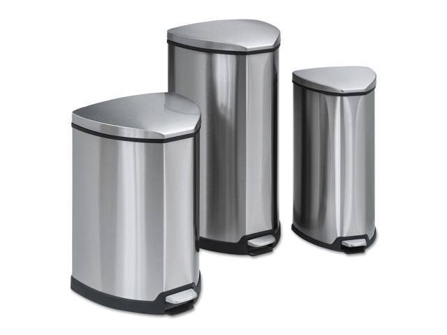 Stainless Steel Trash Can with Flip Lid and Foot Pedal F9025