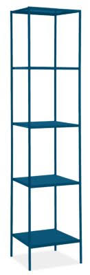 Sapphire Blue Slim Bookcase E161
